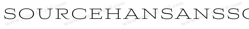 sourcehansansscvf li字体转换